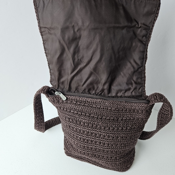 The Sak Y2K Crochet Shoulder Bag Brown - Picture 4 of 12